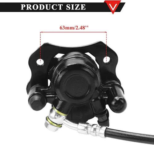 Miniatura 2 de PRO BAT Sistema de Pinza de Freno de Disco Hidráulico Delantero + Rotor de Freno de Disco de 158mm para 50cc 70cc 90cc 110cc 125cc Quad Pit Dirt