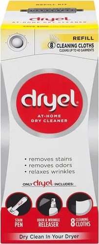 Miniatura 12 de Dryel Kit de inicio de limpieza en seco en casa, cuidado suave para telas especiales y ropa solo para limpieza en seco, 6 cargas