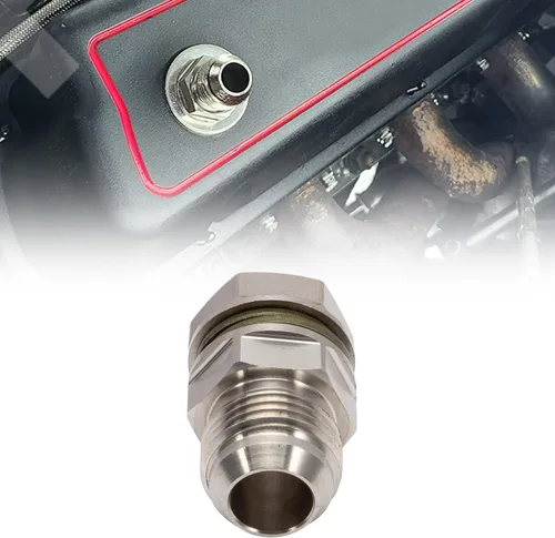Miniatura 4 de Adaptador de tapón de drenaje de bandeja de aceite Turbo 10AN Sustituye a 315-04301-010/31504301010 Atornillado, taladro y apriete Hierro