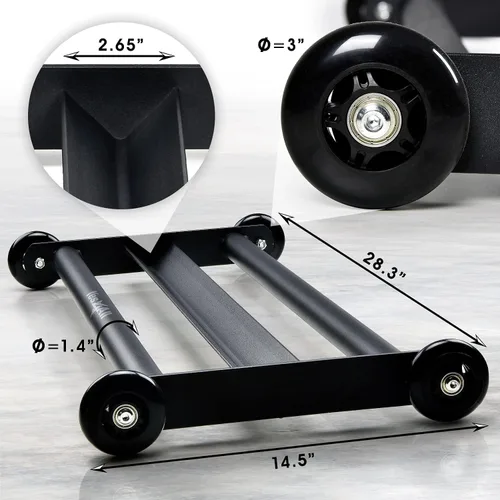 Miniatura 3 de Yes4All Glute Ham Glider, Exercise Wheels for Home Gym Fitness, Glute Hamstring, Booty Building