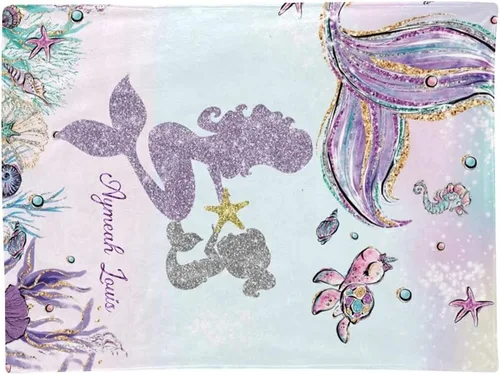 Miniatura 3 de Manta de bebé personalizada de príncipe elefante, manta personalizada para guardería, 30 x 40 pulgadas, para bebé, niño y niña, con nombre para baby