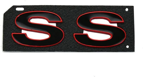 Miniatura 2 de 2 calcomanías de repuesto para guardabarros de Camaro SS 1996-2002 3D (negro rojo)