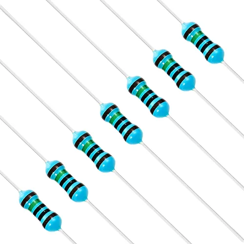 Miniatura 70 de Chanzon 100pcs 1/4W (0.25W) 62 Ohmios Resistencia fija de película metálica Ohmios 0.01 ±1% Tolerancia 62R MF Resistencias de orificio pasante