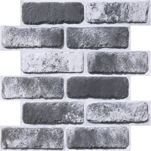 Miniatura 10 de COMSTICKC Paneles de pared de ladrillo sintético 3D para despegar y pegar, 10 piezas de 12 x 12 pulgadas, ladrillos pequeños blancos, papel tapiz