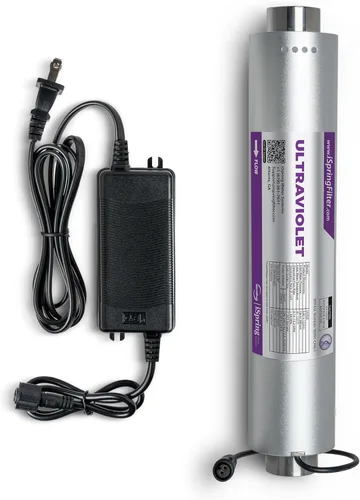 Miniatura 8 de iSpring UVF20 - Sistema de filtro de agua LED UV para toda la casa, hasta 11 años de larga duración LED UV purificador de agua con control de flujo