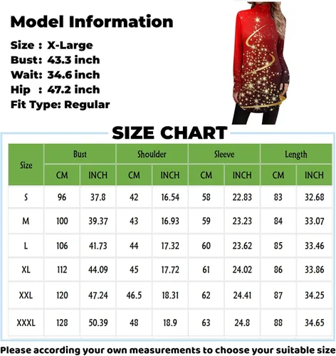 Miniatura 5 de Christmas Shirts, Women's Cute Tunic Long Sleeve Blouse Daily High Neck Fashion Button Christmas Print T-Shirt Tops