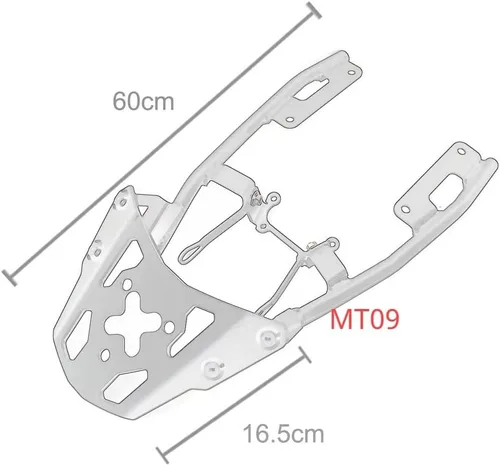 Miniatura 3 de Estante de carga para Yamaha y aha MT07 MT09 MT10 FZ07 FZ09 FZ10 motocicleta negro portaequipajes trasero con pernos 2014 2015 2016 2017