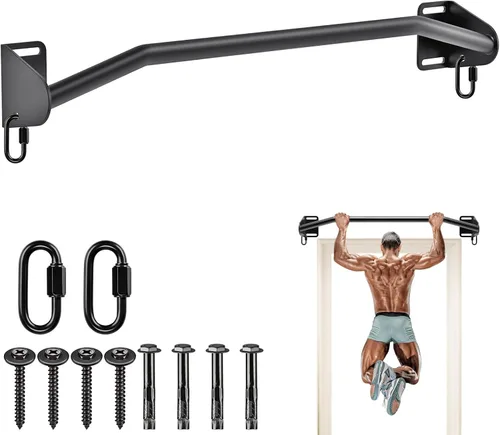 Miniatura 13 de SELEWARE Heavy Duty Welded Pull Up Bar, Versatile Doorway Wall Mount, Joist Mounted, and Ceiling Mounted Chin Up Bars, Thick Metal Sturdy A1: Barra