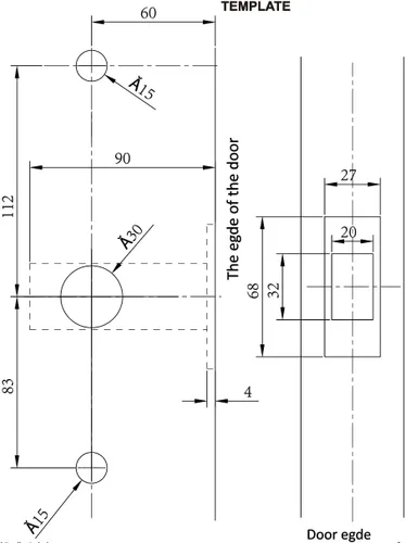 Miniatura 8 de MUTEX Cerradura mecánica para puerta MX230G, teclado sin llave o entrada mecánica, a prueba de agua y calor/fuego, 100% mecánica, buena