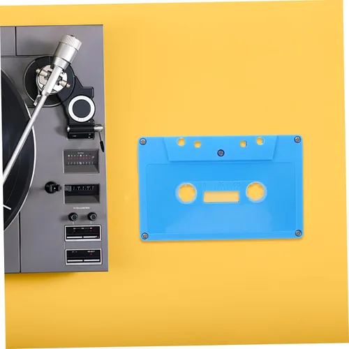 Miniatura 4 de YARNOW Caja de almacenamiento de cinta de cassette retro para decoración de casetes DIY cinta de audio decoración música Azul (Sky-Blue)