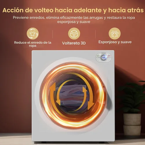 Miniatura 6 de ROVSUN Juego de lavadora completamente automática de 25 libras y secadora de ropa portátil de 2.6 pies cúbicos, juego combinado de lavadora