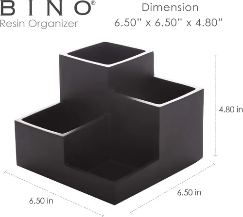 Miniatura 2 de BINO Organizador multiusos con 4 compartimentos, organizador de maquillaje para tocador, soportes de maquillaje para baño, encimera de artículos