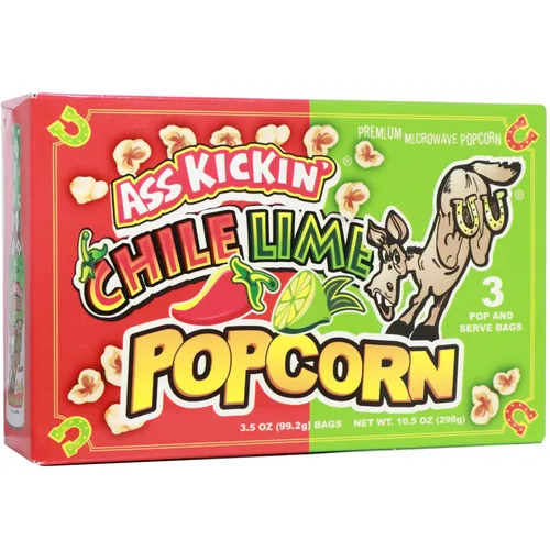 Miniatura 16 de KICKIN' Carolina Reaper - Palomitas de maíz para microondas con pimienta – Paquete de 6 – Palomitas de maíz gourmet picantes – Son una gran
