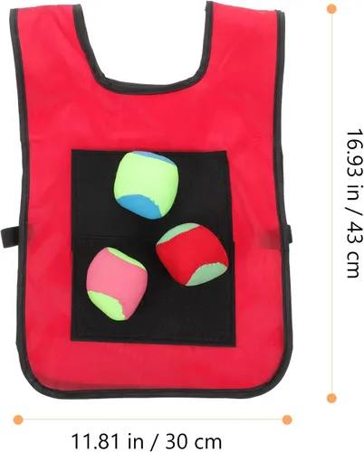 Miniatura 7 de Juego de 36 chalecos de bola pegajosos para niños, para juegos de dodgeball, accesorios de juego de lanzamiento de pelota, incluye chalecos
