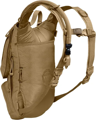 Miniatura 2 de CamelBak Ambush - Mochila táctica de hidratación con bolsa de reservorio Mil Spec Crux de 100oz/3L - MOLLE, Coyote Coyote 2.0