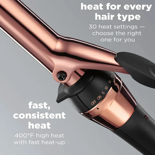 Miniatura 3 de CONAIR INFINITIPRO - Rizador de titanio de oro rosa de 1 pulgada, el barril de 1 pulgada produce rizos clásicos, para uso en cabello corto, mediano