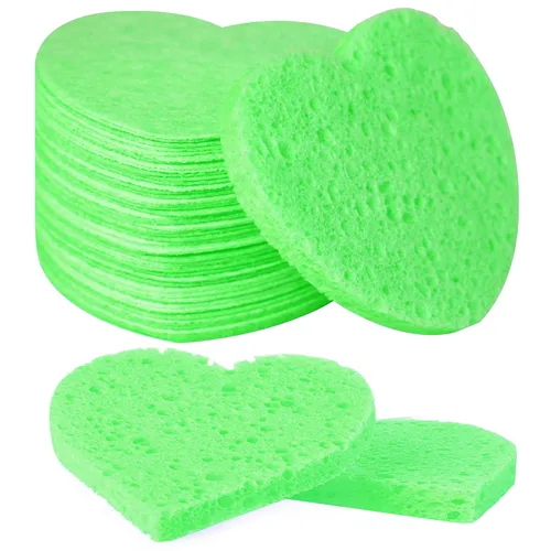 Miniatura 17 de 50 esponjas faciales comprimidas, esponja facial de celulosa 100% natural, esponjas cosméticas profesionales de spa para limpieza facial, mascarilla