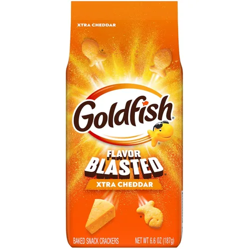 Miniatura 17 de Goldfish Mega Bites Galletas de Queso Cheddar Fuerte, Bolsa de 5.9 Oz