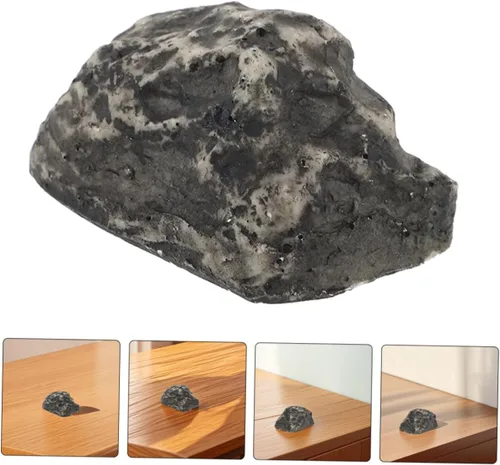 Miniatura 9 de VOSAREA 3 piezas de llavero de piedra realista para exteriores, resistente a la intemperie, oculta, para almacenamiento seguro de jardín que combina