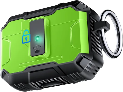 Miniatura 34 de Amoured AutoPOP - Funda para AirPods Pro de 1ª generación con cerradura y llavero, protección resistente de 360° y mecanismo de apertura de 1 clic