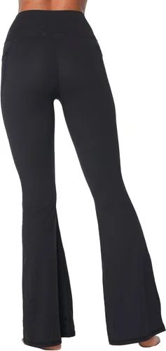 Miniatura 3 de Sunzel Leggings acampanados, pantalones deportivos y cruzados para yoga, con control de abdomen, cintura alta y piernas anchas