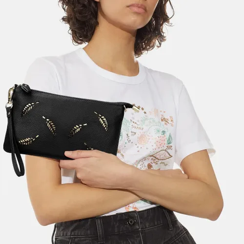 Miniatura 3 de Uromee Cartera de mano para mujer, de piel auténtica, con cadena de hombro desmontable