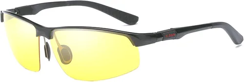 Gafas de sol polarizadas de montura completa para hombres y mujeres, gafas de lectura deportivas envolventes con protección UV Visión nocturna