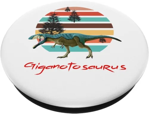 Miniatura 2 de Giganotosaurus Retro T rex prehistoric dinosaur Father's day PopSockets Swappable PopGrip