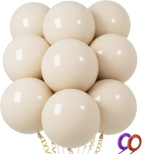 Miniatura 50 de 32 globos grandes de color verde claro de 18 pulgadas, globos redondos de látex grandes para decoración de cumpleaños y boda. C15-verde claro