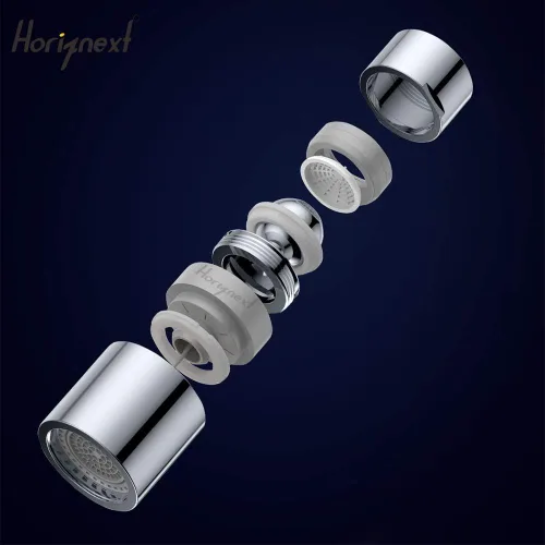Miniatura 6 de Aireador de grifo para fregadero de cocina y baño, rociador de cabezal de grifo con filtro giratorio de 360 grados, extensor de manguera sin