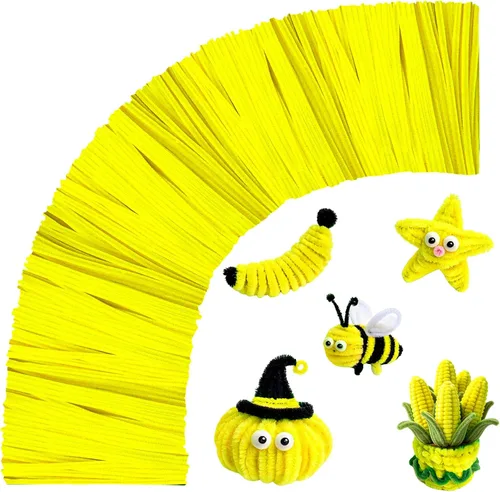 Miniatura 25 de Limpiadores de tubos negros para manualidades, 200 unidades de varillas de chenilla, suministros para manualidades, manualidades de Halloween