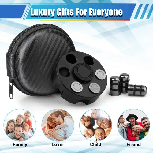 Miniatura 7 de Juguete giratorio deformable para niños y adultos, dispositivo de mano de metal para aliviar el estrés, suministros de regalo de fiesta