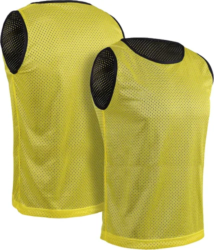 Miniatura 4 de Athllete Litemesh Pinnies - Paquete de 6 camisetas de malla en rojoazul, amarillo neón, azul, rojoamarillo neón, niños, jóvenes, adolescentes
