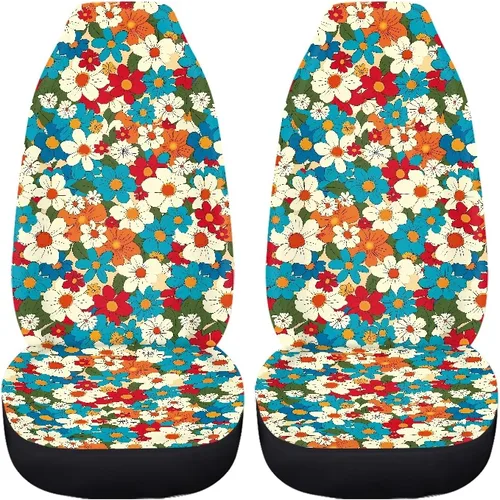 Miniatura 16 de 2 fundas de asiento para automóviles con estampado de bandera americana del 4 de julio, color negro, accesorios para el interior del vehículo