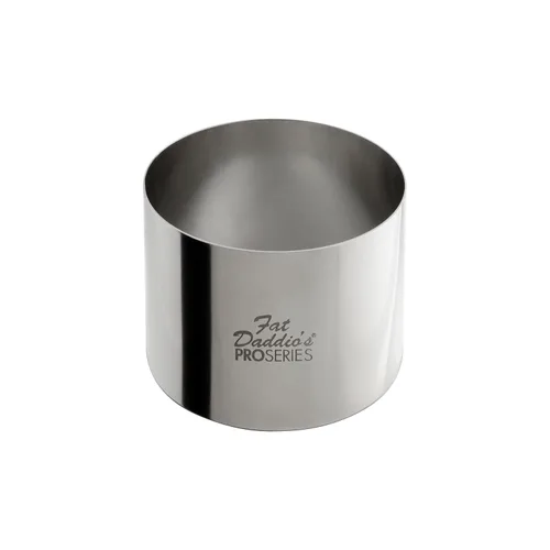 Miniatura 26 de Fat Daddio's Anillo redondo de acero inoxidable para pasteles y pastelería, 2 x 0.75 pulgadas