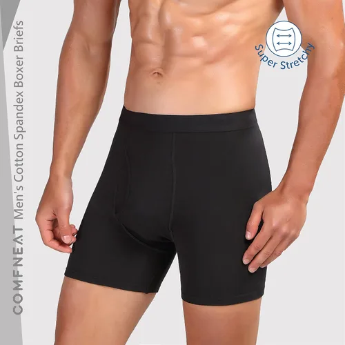 Miniatura 2 de Comfclean - Calzoncillos para hombre, 5 o 7 unidades, algodón y elastano, sin etiquetas, cómodos, suaves, elásticos