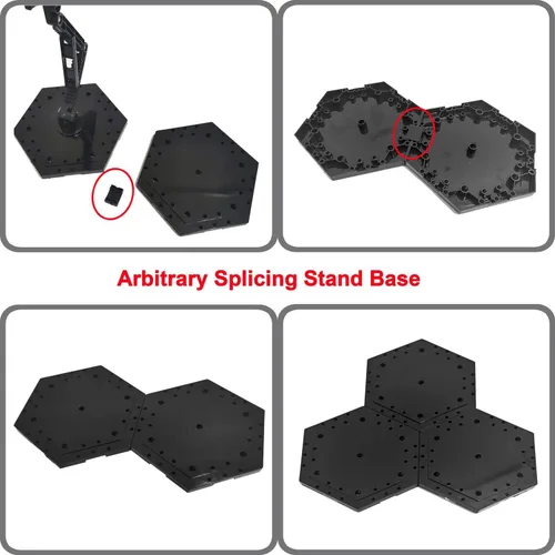 Miniatura 6 de Gundam - Soporte de exhibición de base de acción, modelo Hobby, soporte para figura de acción, compatible con MG RG HG, soporte universal para 3