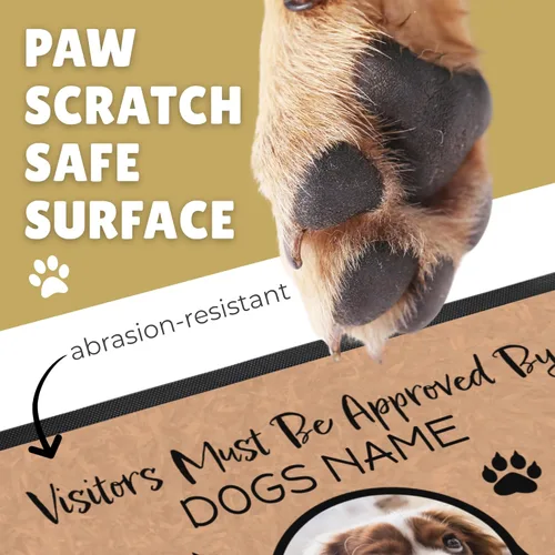 Miniatura 5 de Tapete personalizado para puerta de perro con foto y nombre, tapete de bienvenida personalizado, tapete para puerta delantera, tapete para puerta