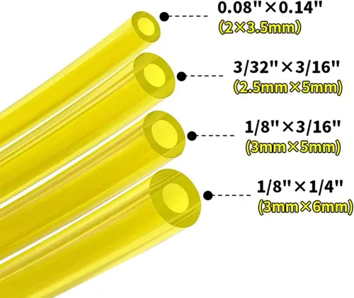 Miniatura 2 de Bomba de cebado de línea de combustible de 1.2 m (4 pies) y filtro de combustible de 4 tamaños para carburador de Zama Craftman Ryobi Homelite