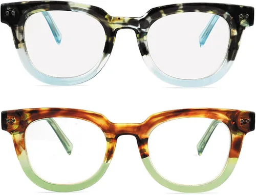 Miniatura 2 de Lentes de lectura de alta calidad para mujer, estilo Oprah, para lectura de computadora, anti luz azul, con marco irrompible TR90