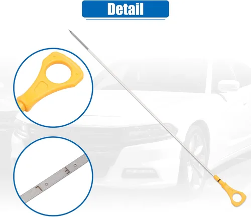 Miniatura 5 de X AUTOHAUX Indicador de nivel de aceite del motor de coche para Hyundai Sonata 2006-2010 para Hyundai Azera 2006-2012 No.26611-3C100 Amarillo