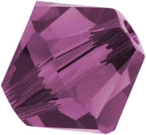 Miniatura 13 de Adabele - 200 cuentas de cristal bicono sueltas y facetadas pequeñas de 0.16 pulgadas, color ámbar, compatibles con cristales de Swarovski 5301/5328