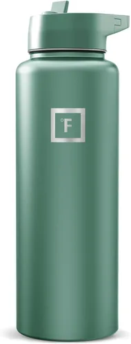 Miniatura 26 de IRON °FLASK Frasco de hidratación para acampar y senderismo con boquilla, botella de agua deportiva de acero inoxidable aislada de boca ancha, Aurora