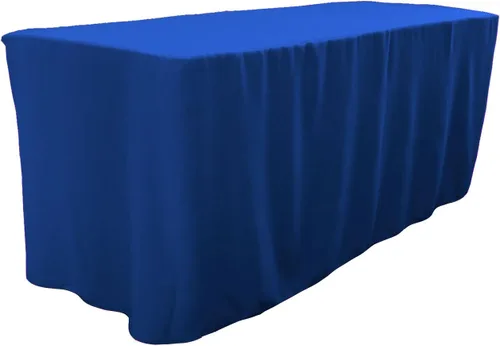 Miniatura 19 de LA Linen Mantel ajustable de popelina de poliéster, 96.2 in de largo x 30.0 in de ancho x 76.2