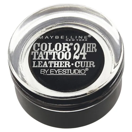 Maybelline New York Eyestudio ColorTattoo Metal 24HR Cream Gel Sombra de ojos, negro dramático, 0.14 onzas (1 unidad)