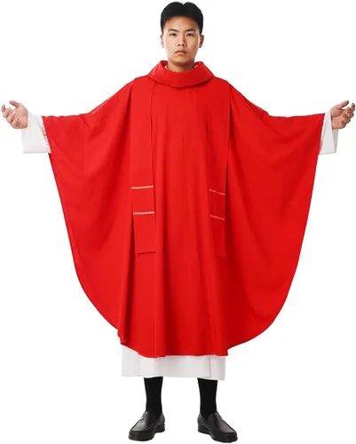 Miniatura 10 de BLESSUME Esperanza/Espíritu Iglesia Sacerdotes Sólidos Casulla Misas Vestiduras