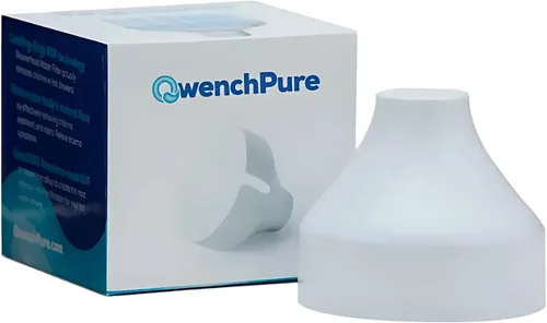 QwenchPure Cartucho de repuesto para filtro de cabezal de ducha - 100% KDF-55 para agua dura, elimina cloro y contaminantes, suaviza y purifica,