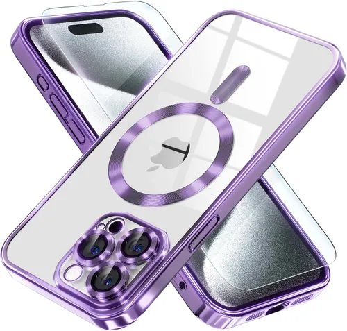 Miniatura 39 de Misea Funda magnética para iPhone 14 compatible con MagSafe [nunca amarillenta] [protección contra caídas de grado militar] protector completo