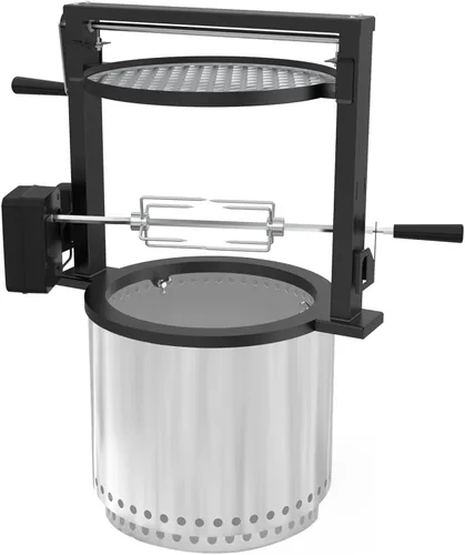 Sistema giratorio de asador estilo Santa-María Only Fire para fogata sin humo Solo Stove Ranger de 15 pulgadas