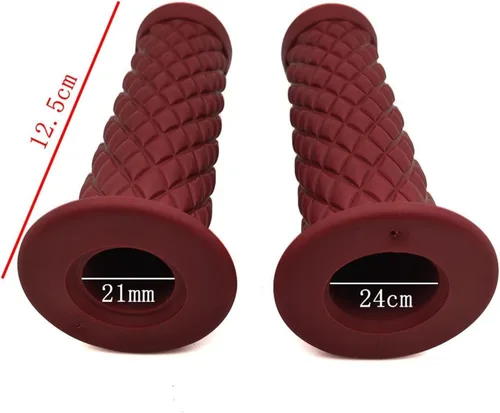 Miniatura 2 de Manillar de motocicleta de 7/8 pulgadas, 0.866 in, manillar de goma vintage, extremos de barra de agarre para Yamaha TDM 900 850 Mt125 Mt03 Mt01 Mt